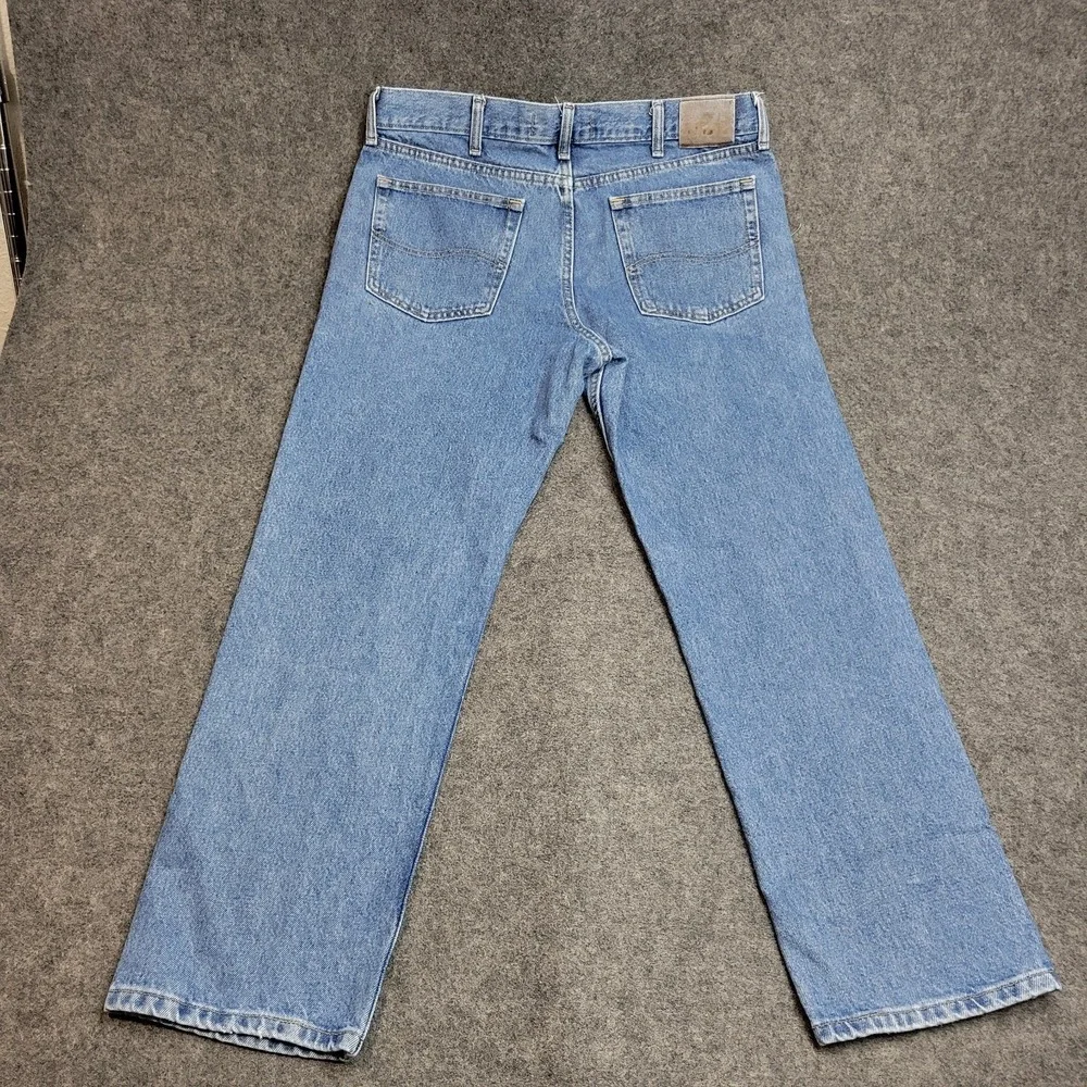 Lee Jeans Mens 38x30 Blue Denim Boho Streetwear Grunge Regular Fit Straight Leg